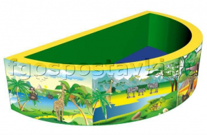 Бассейн с шариками полукруглый с шелкографией - fgospostavki.ru - Верхняя Пышма