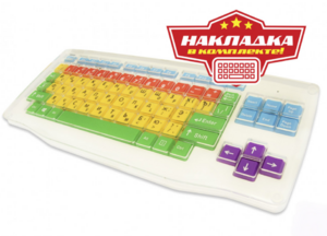 Клавиатура адаптированная с крупными кнопками + пластиковая накладка, разделяющая клавиши - fgospostavki.ru - Верхняя Пышма