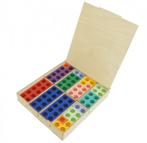 Нумирошка. Набор цветных пластиковых форм 80 шт. в коробке по методике Нумикон - fgospostavki.ru - Верхняя Пышма