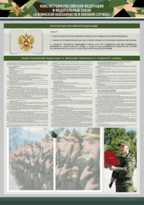Стенд-уголок "Конституция Российской Федерации и Федеральный закон "О воинской обязанности и военной службе" - fgospostavki.ru - Верхняя Пышма