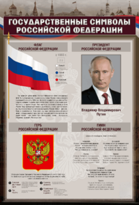Стенд "Государственные символы Российской Федерации" - fgospostavki.ru - Верхняя Пышма