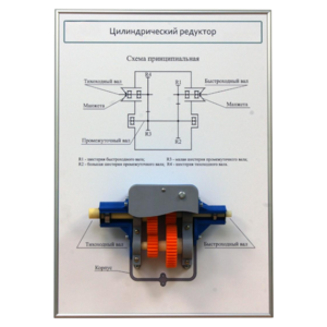 Плакат планшет с демонстрационной моделью «Цилиндрический редуктор» - fgospostavki.ru - Верхняя Пышма