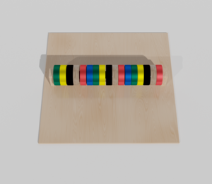 Тактильно-развивающая панель с разноцветными кругами - fgospostavki.ru - Верхняя Пышма