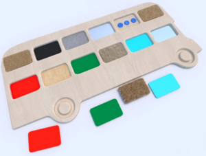 Тактильные разноцветные дощечки «Автобус» - fgospostavki.ru - Верхняя Пышма