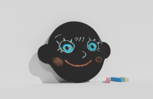 Фигурная грифельная меловая доска на тему эмоций - fgospostavki.ru - Верхняя Пышма