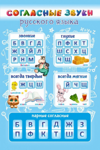 Стенд "Согласные русского языка" - fgospostavki.ru - Верхняя Пышма