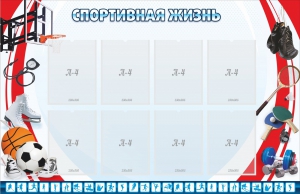 Стенд "Спортивная жизнь" Вариант 1 - fgospostavki.ru - Верхняя Пышма