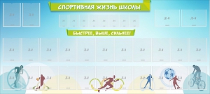 Стенд "Спортивная жизнь школы" - fgospostavki.ru - Верхняя Пышма