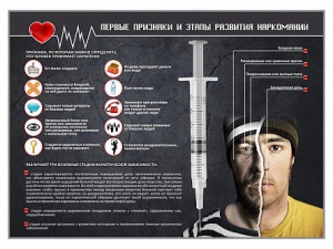 Стенд "Признаки и этапы развития наркомании" - fgospostavki.ru - Верхняя Пышма