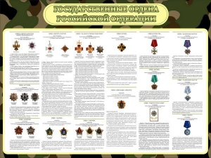Стенд "Государственные ордена РФ" - fgospostavki.ru - Верхняя Пышма