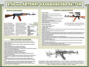 Стенд "Автомат Калашникова" - fgospostavki.ru - Верхняя Пышма
