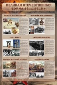 Стенд "Великая Отечественная война" (события) - fgospostavki.ru - Верхняя Пышма