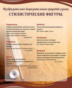 Стенд "Стилистические фигуры" Вариант 2 - fgospostavki.ru - Верхняя Пышма
