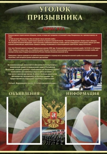Стенд "Уголок призывника" - fgospostavki.ru - Верхняя Пышма