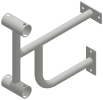 Кронштейн настенный (двухрядный) - fgospostavki.ru - Верхняя Пышма