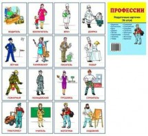 Раздаточные карточки "Профессии" - fgospostavki.ru - Верхняя Пышма