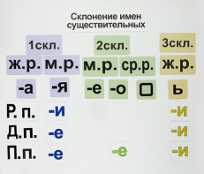 Набор магнитных карточек "Склонение имен существительных" - fgospostavki.ru - Верхняя Пышма