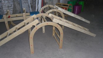 Лестница навесная с зацепами (420*2280 миллиметров, дерево) - fgospostavki.ru - Верхняя Пышма