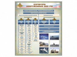Стенд "Структура Вооруженных сил Российской Федерации" Вариант 1 - fgospostavki.ru - Верхняя Пышма