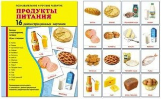 Демонстрационные карточки "Продукты питания" - fgospostavki.ru - Верхняя Пышма