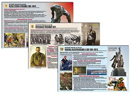 Комплект таблиц по истории "История России XX - XXI вв." раздаточные (цветные, ламинированные, А4, 12 штук) - fgospostavki.ru - Верхняя Пышма