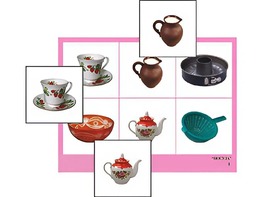 Логопедическое лото "Посуда" (4 планшета, 24 карточки, цветное, ламинированное) - fgospostavki.ru - Верхняя Пышма