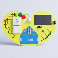 Бизиборд «Большое жёлтое сердце» - fgospostavki.ru - Верхняя Пышма