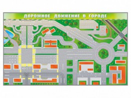 Доска магнитно-маркерная панорамная "Дорожное движение в городе" - fgospostavki.ru - Верхняя Пышма