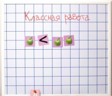 Магнитно-маркерная доска "Клетка" (86 см х 75 см) - fgospostavki.ru - Верхняя Пышма