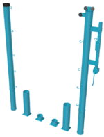 Стойки для большого тенниса с механизмом натяжения со стаканами - fgospostavki.ru - Верхняя Пышма