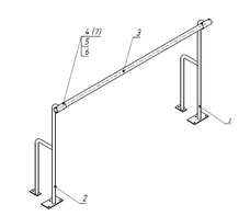 Станок хореографический напольный (1,5 метра, однорядный) - fgospostavki.ru - Верхняя Пышма
