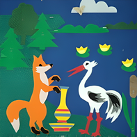 Пособие для слабовидящих детей - Театр-сказка "Лиса и журавль" - fgospostavki.ru - Верхняя Пышма