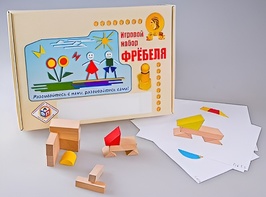 Игровой набор Фребеля "Конструктор деревянный без соединений-1" (Серия "Эксперимент") - fgospostavki.ru - Верхняя Пышма