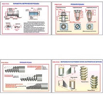Плакаты ПРОФТЕХ "Виды резьбы" (5 пл, винил, 70х100) - fgospostavki.ru - Верхняя Пышма
