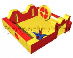 Игровой бассейн "Замок" с аппликациями и дополнительными игровыми элементами - fgospostavki.ru - Верхняя Пышма