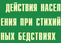 Комплект плакатов "Действия населения при стихийных бедствиях" - fgospostavki.ru - Верхняя Пышма