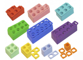 Нумирошка. Набор цветных пластиковых форм 100 шт. по методике Нумикон - fgospostavki.ru - Верхняя Пышма