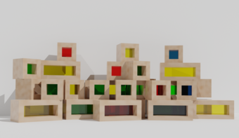 Детский развивающий набор из разноцветных элементов - fgospostavki.ru - Верхняя Пышма