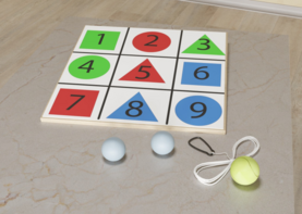 Мишень напольная цветная с цифрами - fgospostavki.ru - Верхняя Пышма