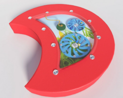 Настенный игровой модуль в виде части гусеницы с весами - fgospostavki.ru - Верхняя Пышма