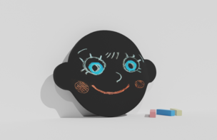 Фигурная грифельная меловая доска на тему эмоций - fgospostavki.ru - Верхняя Пышма