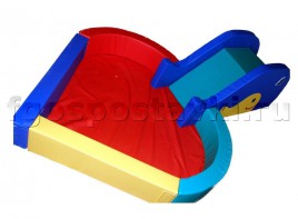 Сухой бассейн "Сердечко" с горкой 160х80х90 сантиметров - fgospostavki.ru - Верхняя Пышма