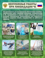 Стенд "Неотложные работы при ликвидации ЧС" - fgospostavki.ru - Верхняя Пышма
