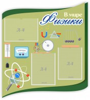 Стенд "В мире физики" - fgospostavki.ru - Верхняя Пышма