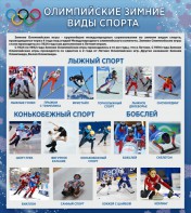 Стенд "Олимпийские зимние виды спорта" - fgospostavki.ru - Верхняя Пышма