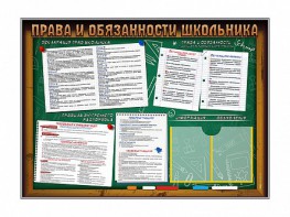 Стенд-уголок "Права и обязанности школьника" - fgospostavki.ru - Верхняя Пышма