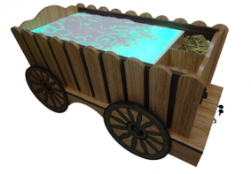 Стилизованный световой стол "Телега" - fgospostavki.ru - Верхняя Пышма