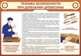 Стенд "Техника безопасности при долблении древесины" - fgospostavki.ru - Верхняя Пышма