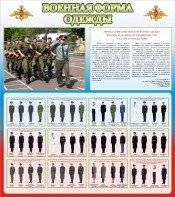 Стенд "Военная форма одежды (герб РФ) " - fgospostavki.ru - Верхняя Пышма