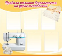 Стенд "Правила техники безопасности на уроке технологии" - fgospostavki.ru - Верхняя Пышма